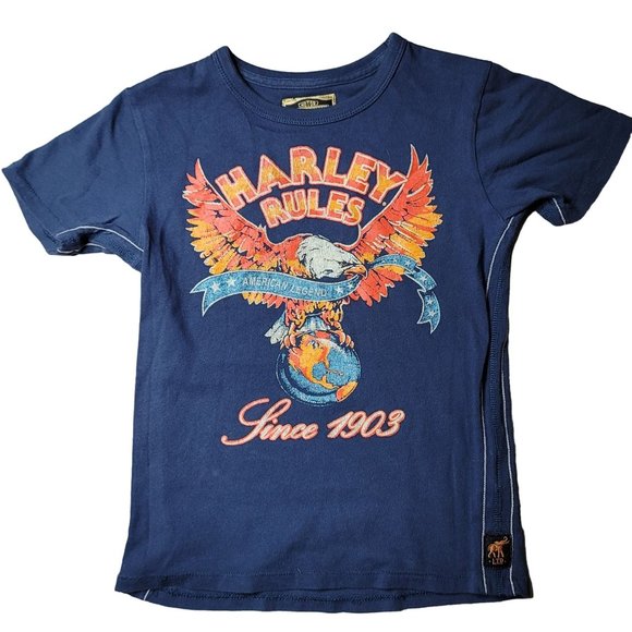 Harley Davidson limited edition designed by Trunk exclusive tee shirt size 7/8